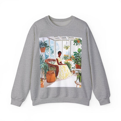 Afro Sunroom Sweatshirt - Afrocentric Art by The Trini Gee
