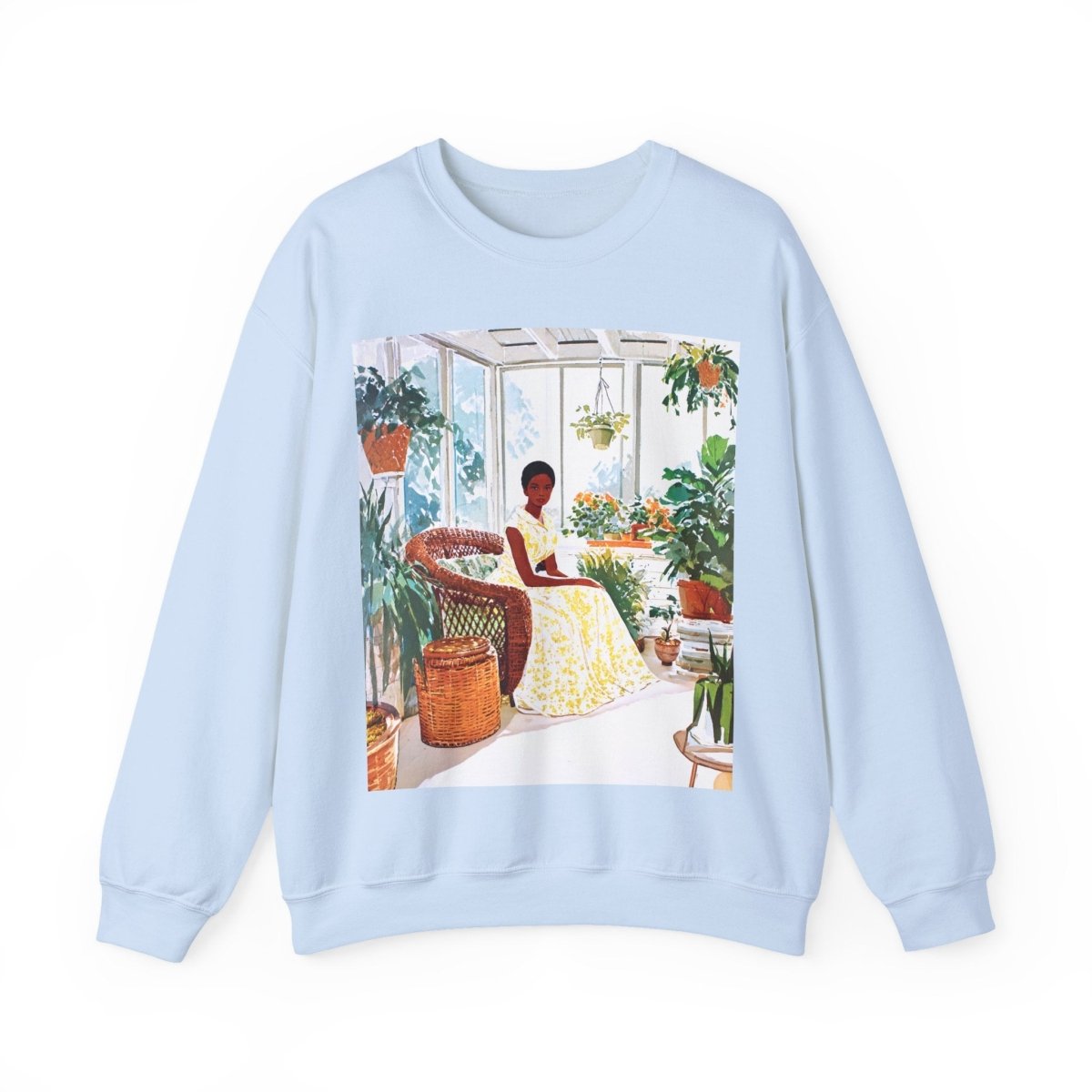 Afro Sunroom Sweatshirt - Afrocentric Art by The Trini Gee