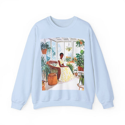 Afro Sunroom Sweatshirt - Afrocentric Art by The Trini Gee