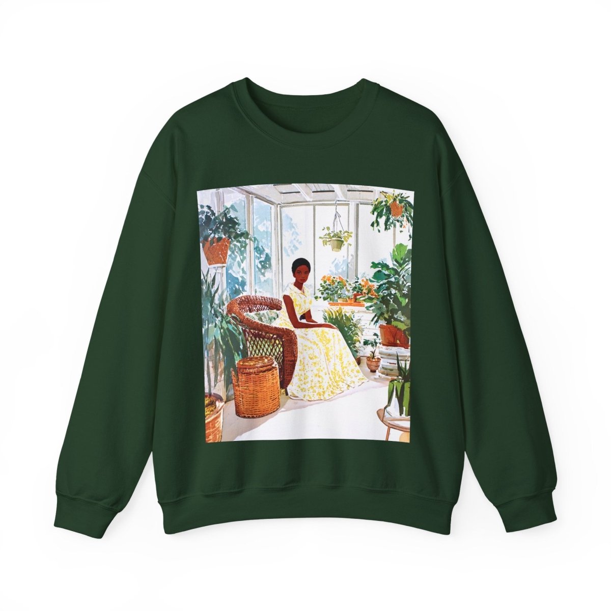 Afro Sunroom Sweatshirt - Afrocentric Art by The Trini Gee