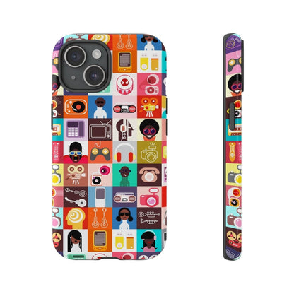 Afro Tech Phone Case - Afrocentric Art by The Trini Gee