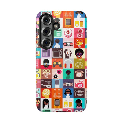 Afro Tech Phone Case - Afrocentric Art by The Trini Gee