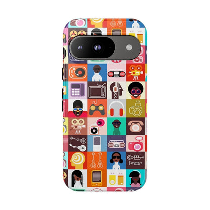 Afro Tech Phone Case - Afrocentric Art by The Trini Gee