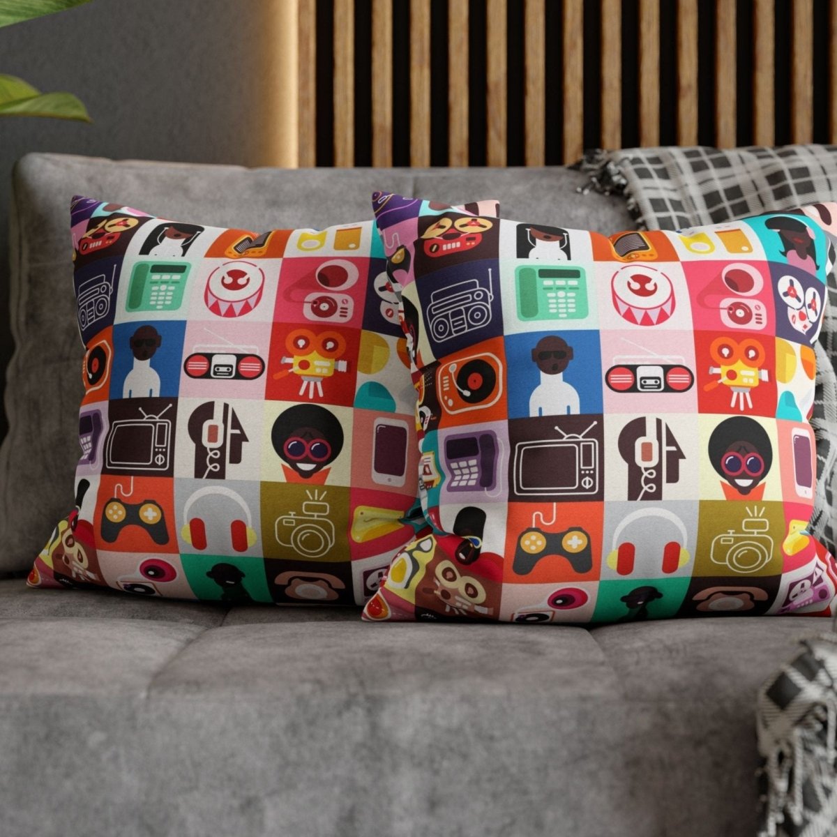Afro Tech Pillow - Afrocentric Art by The Trini Gee