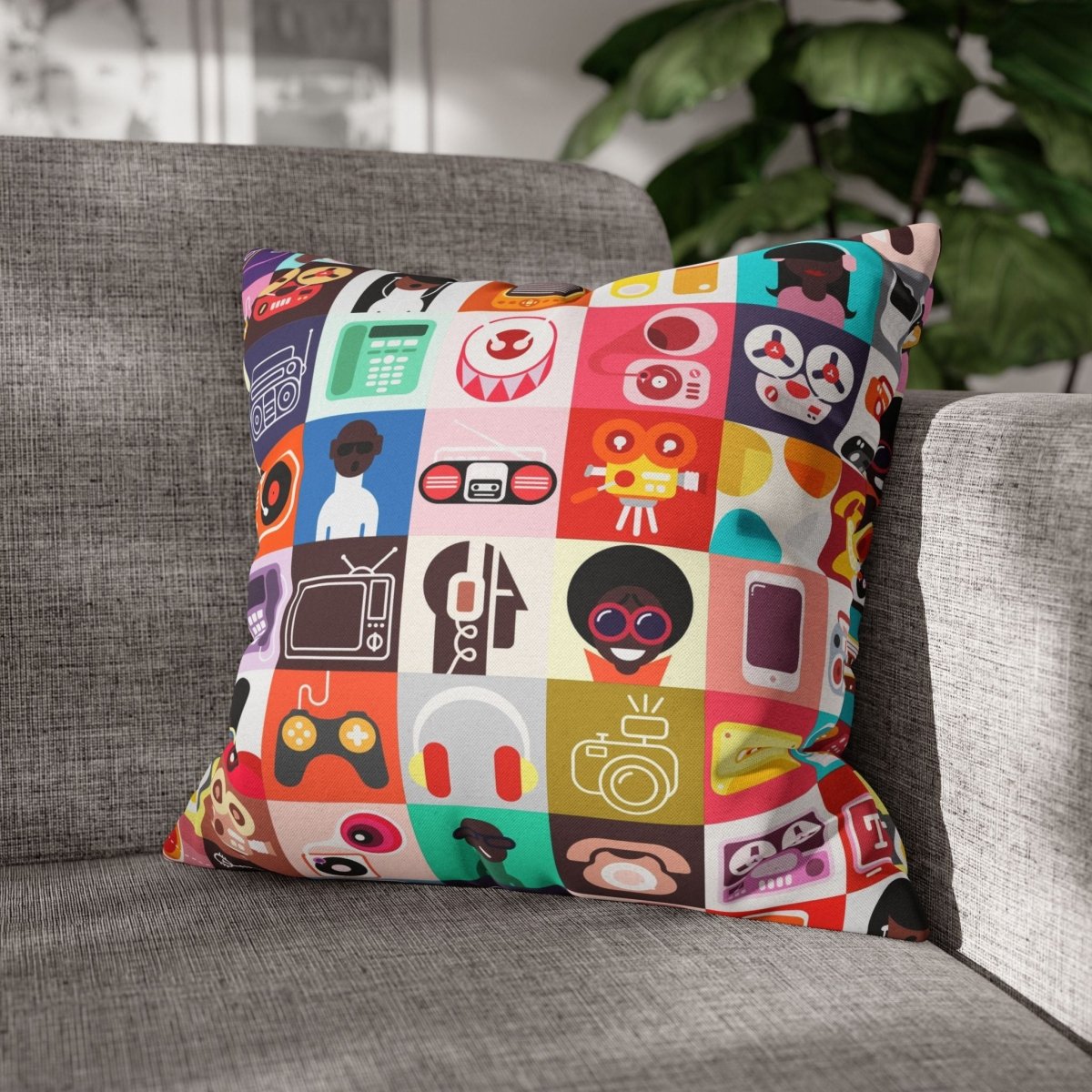 Afro Tech Pillow - Afrocentric Art by The Trini Gee