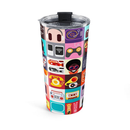 Afro Tech Tumbler - Afrocentric Art by The Trini Gee