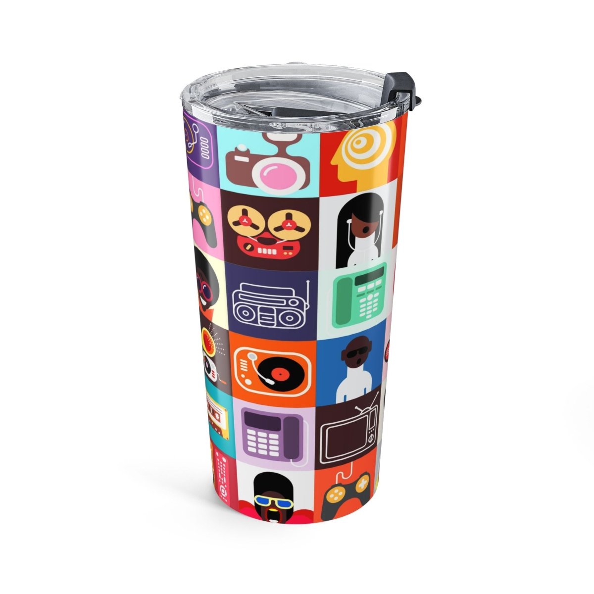 Afro Tech Tumbler - Afrocentric Art by The Trini Gee