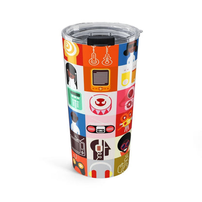 Afro Tech Tumbler - Afrocentric Art by The Trini Gee