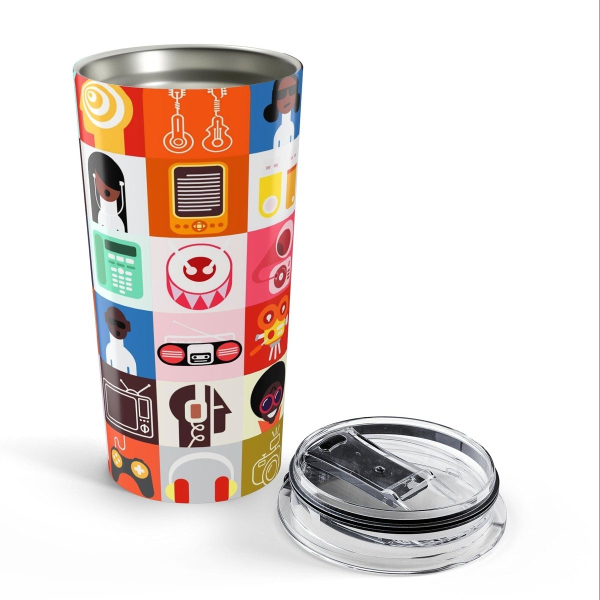 Afro Tech Tumbler - Afrocentric Art by The Trini Gee