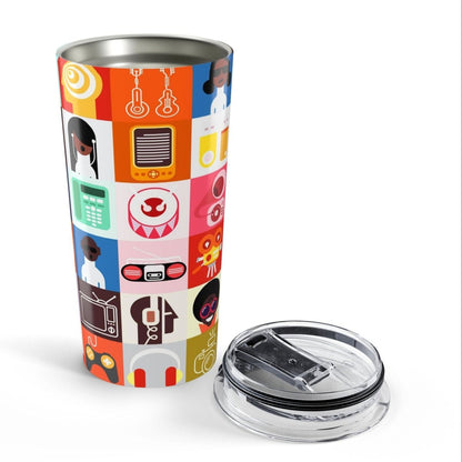 Afro Tech Tumbler - Afrocentric Art by The Trini Gee