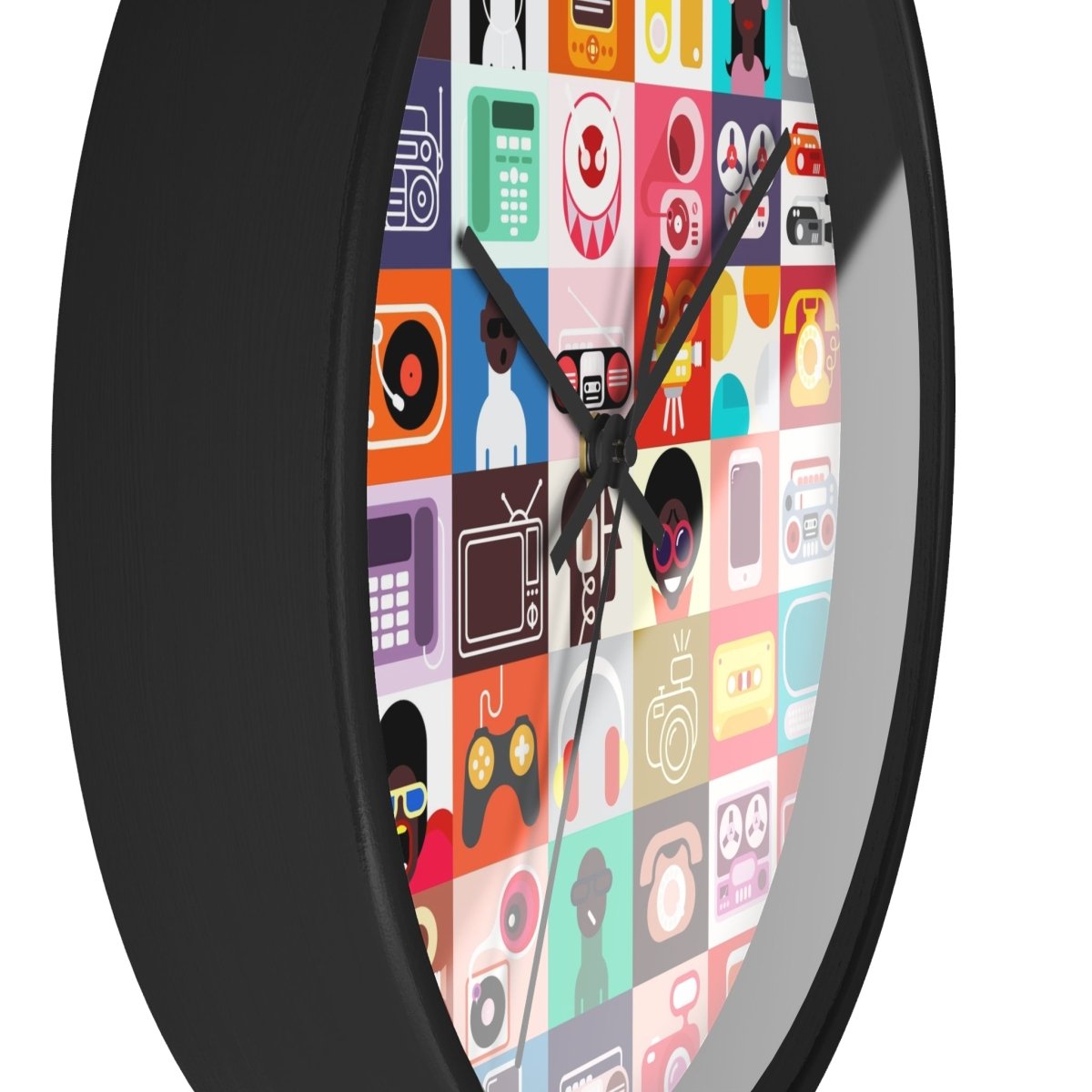 Afro Tech Wall Clock - Afrocentric Art by The Trini Gee