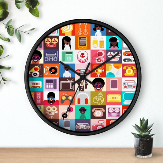 Afro Tech Wall Clock - Afrocentric Art by The Trini Gee