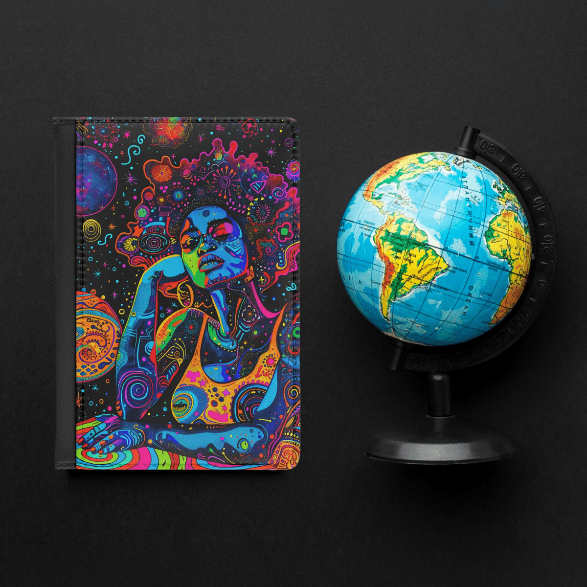 Afro Trippy Passport Cover - The Trini Gee