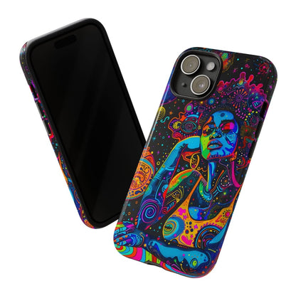 Afro Trippy Phone Case - Afrocentric Art by The Trini Gee