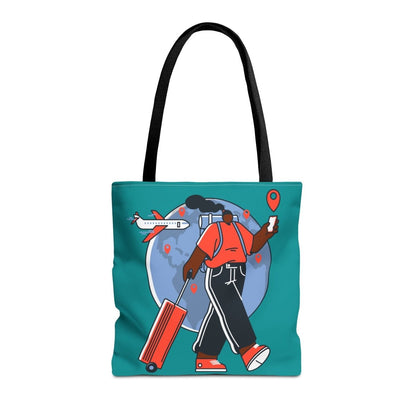 Afro Wanderlust Tote Bag - Afrocentric Art by The Trini Gee