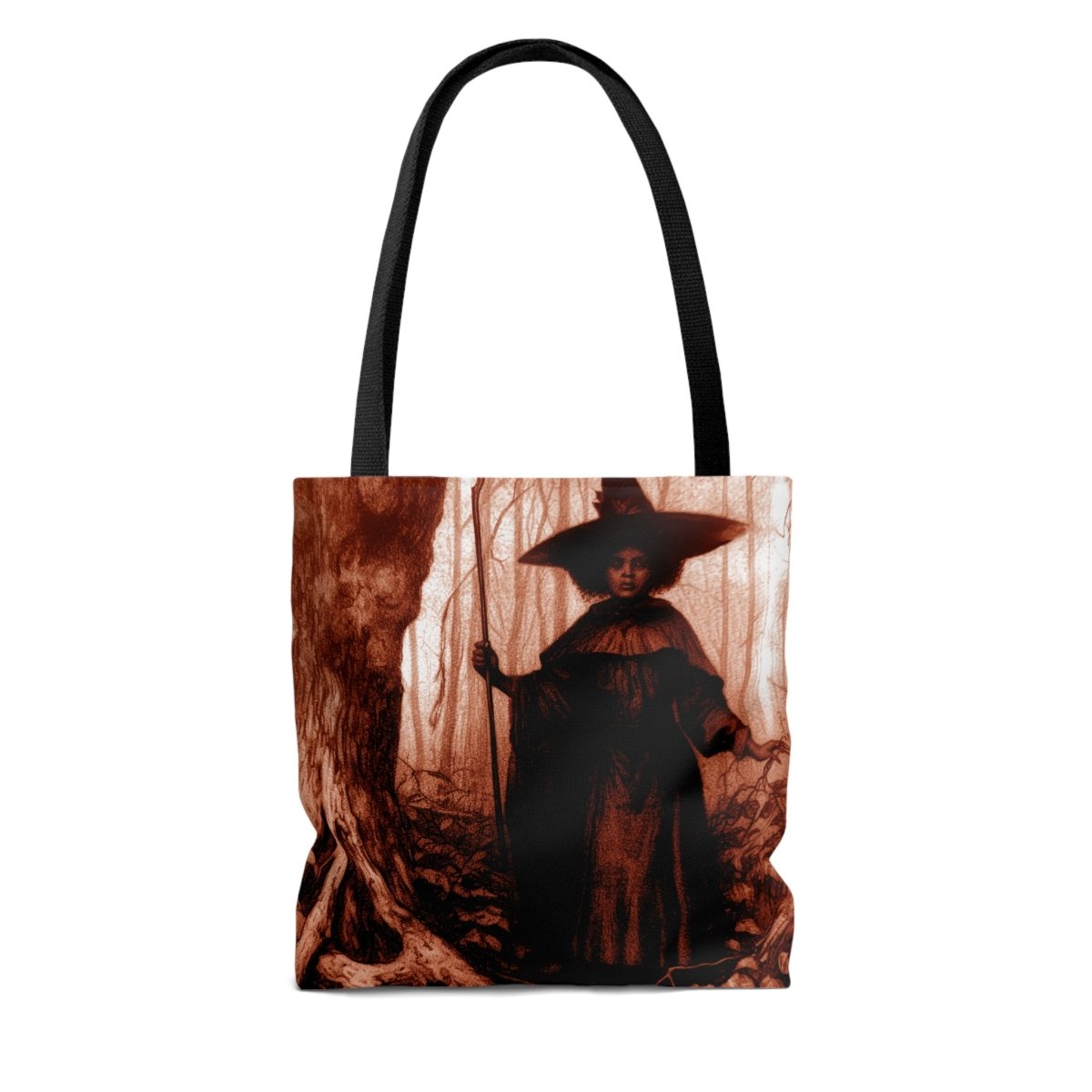 Afro Witch Tote Bag - Afrocentric Art by The Trini Gee