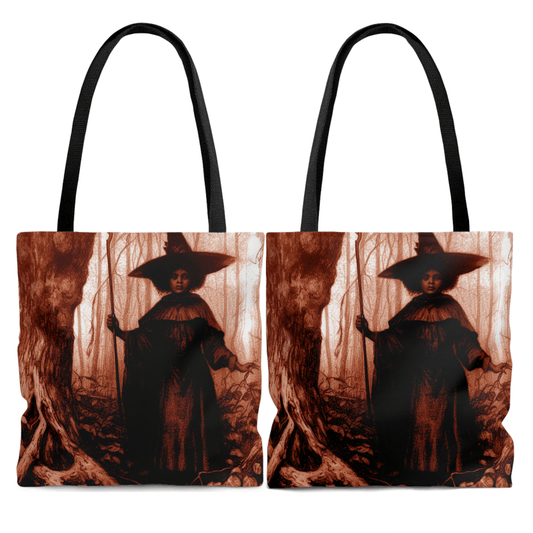 Afro Witch Tote Bag - Afrocentric Art by The Trini Gee