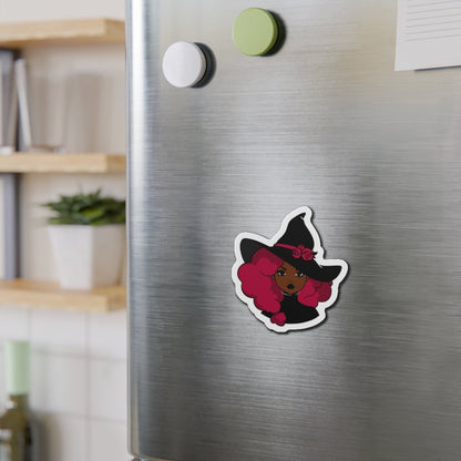 Afro Witchy Die - Cut Magnet - Afrocentric Art by The Trini Gee