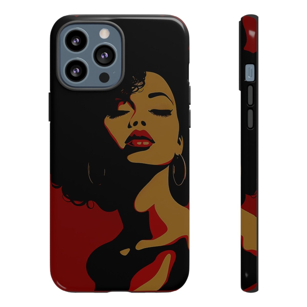 Afro Woman Phone Case - Afrocentric Art by The Trini Gee