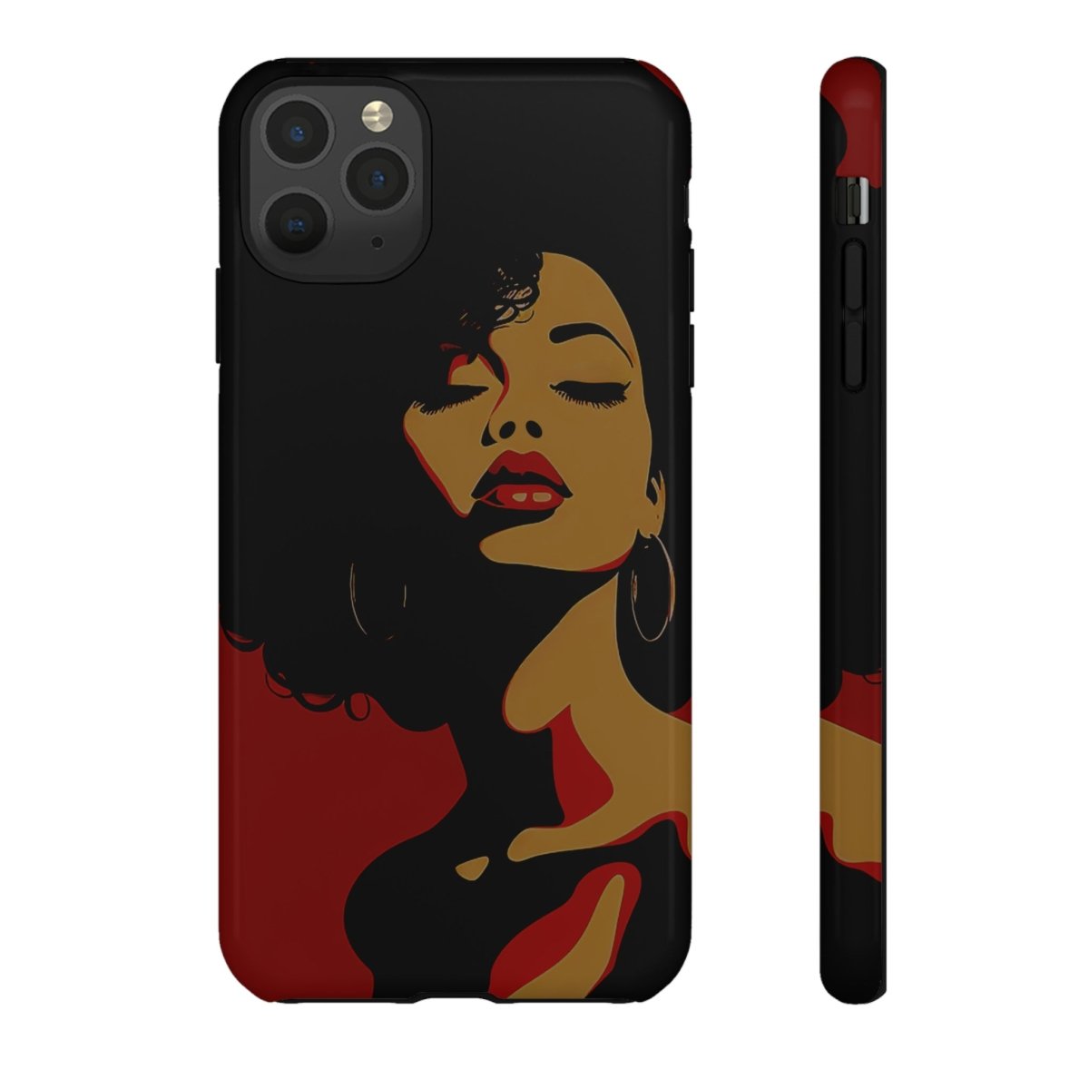 Afro Woman Phone Case - Afrocentric Art by The Trini Gee