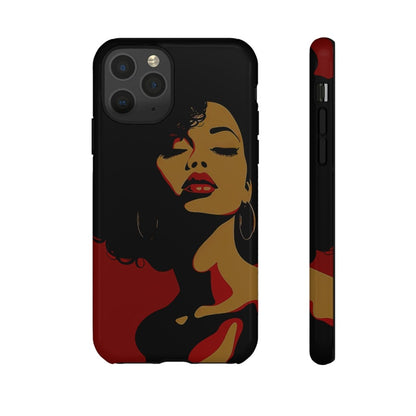 Afro Woman Phone Case - Afrocentric Art by The Trini Gee