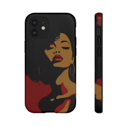 Afro Woman Phone Case - Afrocentric Art by The Trini Gee