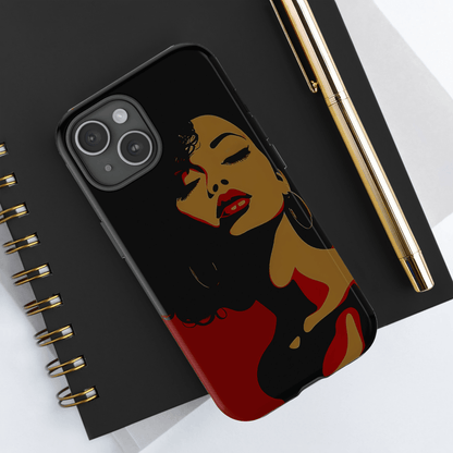 Afro Woman Phone Case - Afrocentric Art by The Trini Gee