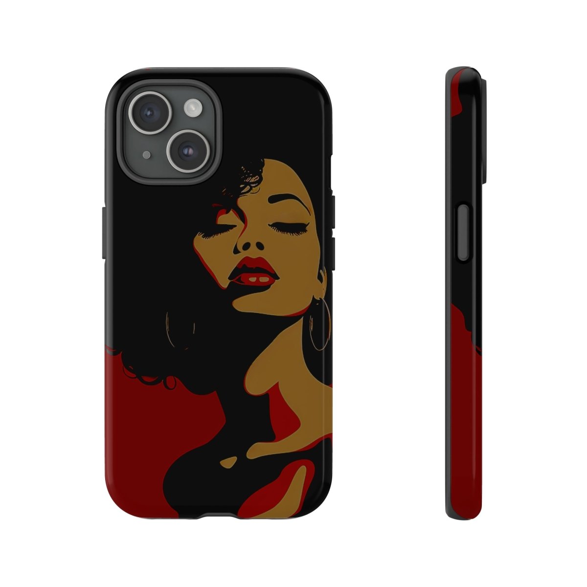Afro Woman Phone Case - Afrocentric Art by The Trini Gee