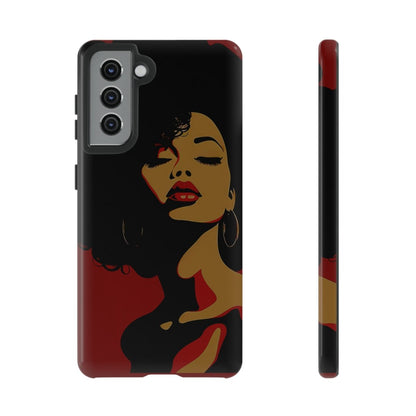 Afro Woman Phone Case - Afrocentric Art by The Trini Gee