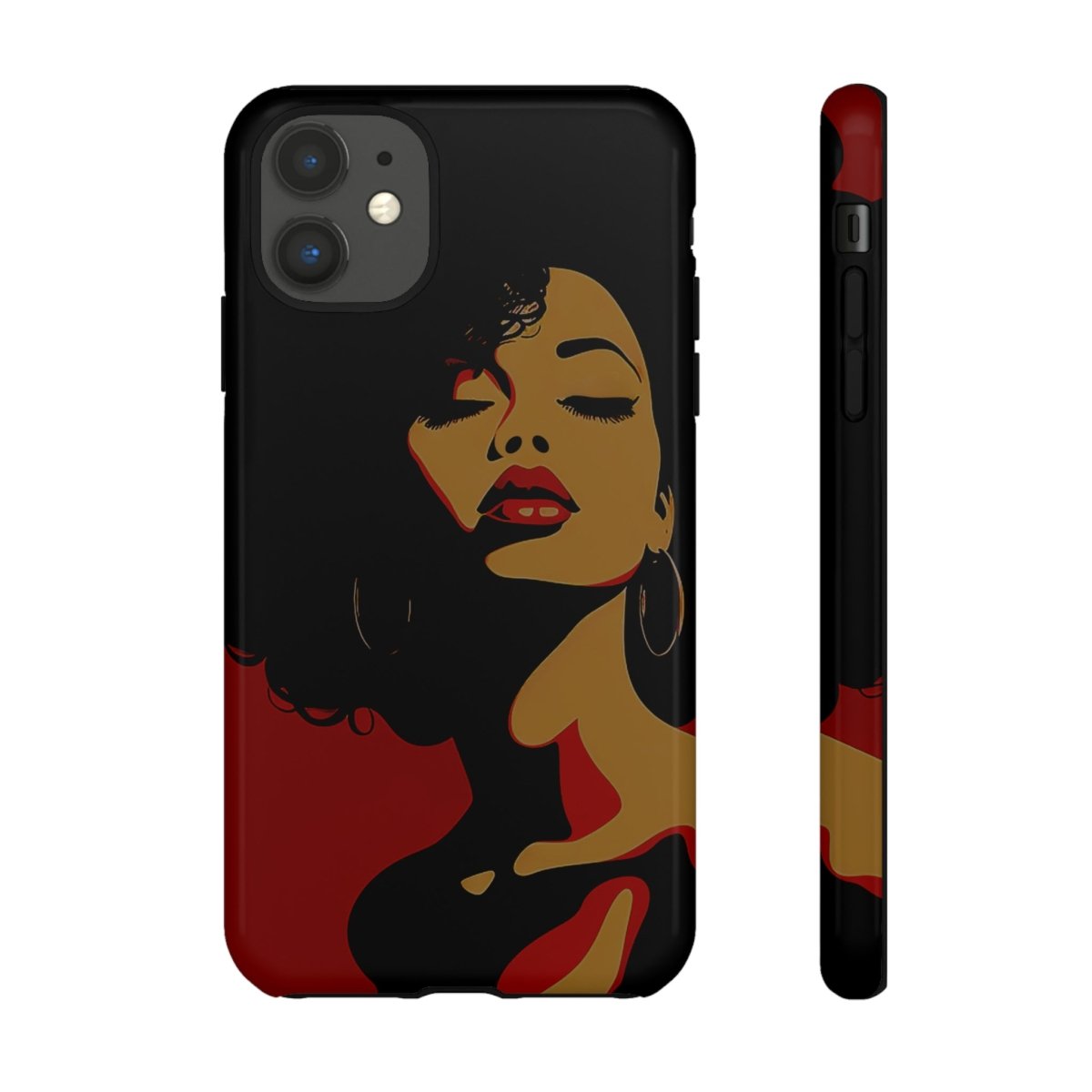Afro Woman Phone Case - Afrocentric Art by The Trini Gee