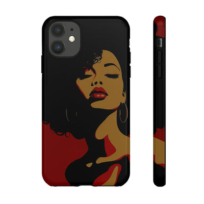 Afro Woman Phone Case - Afrocentric Art by The Trini Gee