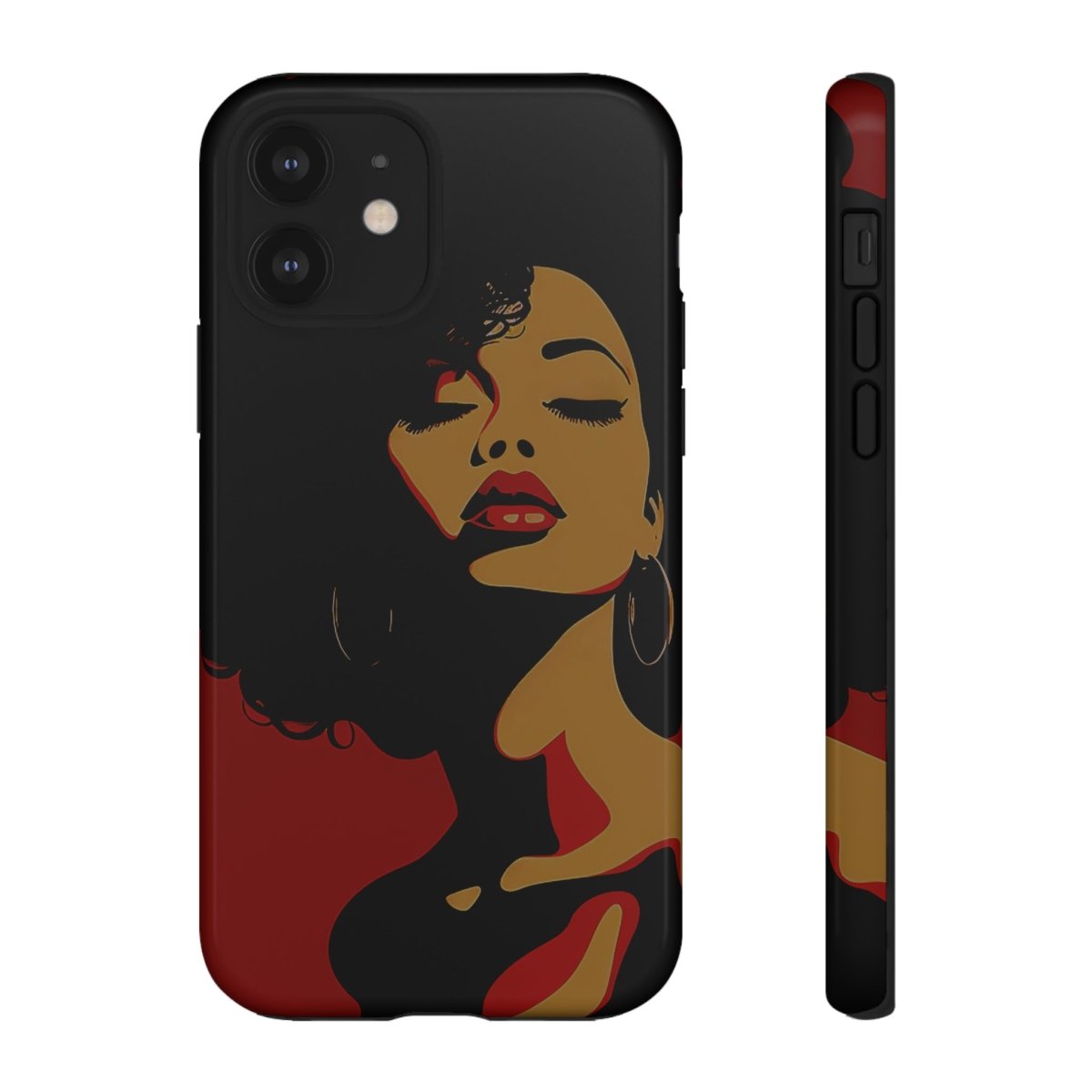 Afro Woman Phone Case - Afrocentric Art by The Trini Gee