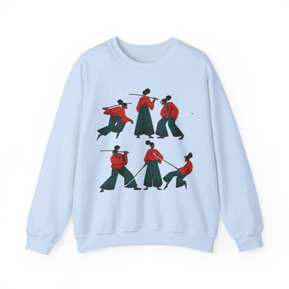 Afro Woman Samurai Sweatshirt - Afrocentric Art by The Trini Gee