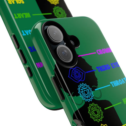 Afro Yoga Chakras Phone Case - Afrocentric Art by The Trini Gee