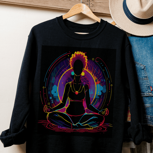 Afro Yoga Glow Shirt - The Trini Gee