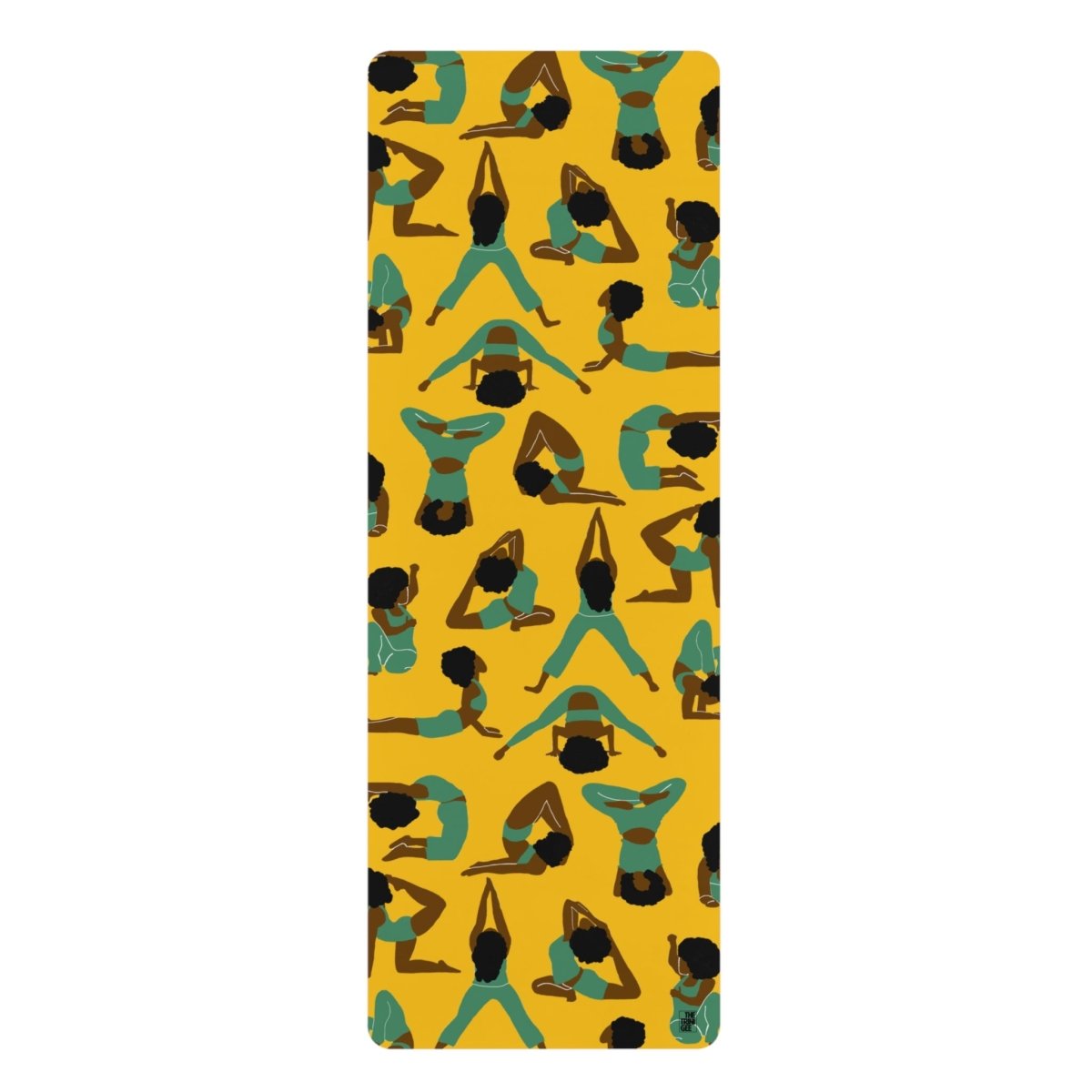 Afro Yogi Poses Yoga Mat - The Trini Gee