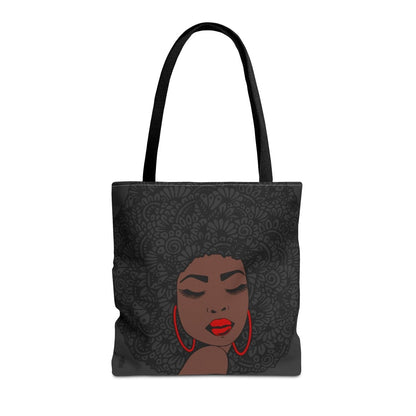 Afro Zentangle Tote Bag - Afrocentric Art by The Trini Gee