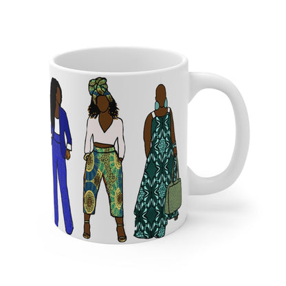 Afrocentric Fashion Mug - Afrocentric Art by The Trini Gee