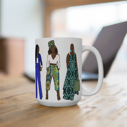 Afrocentric Fashion Mug - Afrocentric Art by The Trini Gee