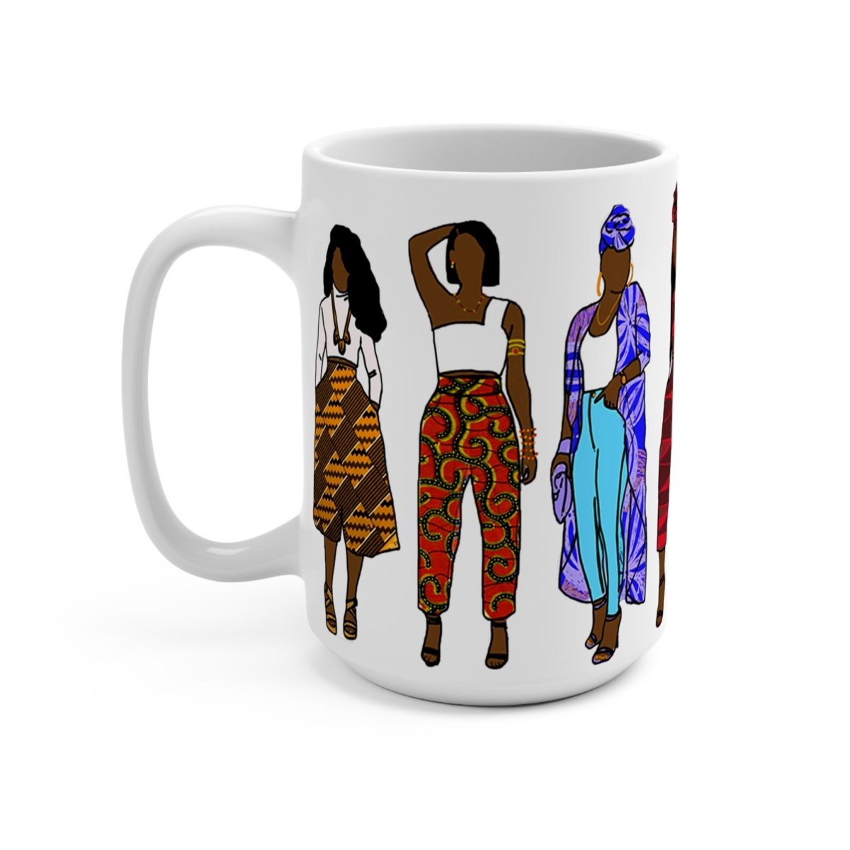 Afrocentric Fashion Mug - Afrocentric Art by The Trini Gee