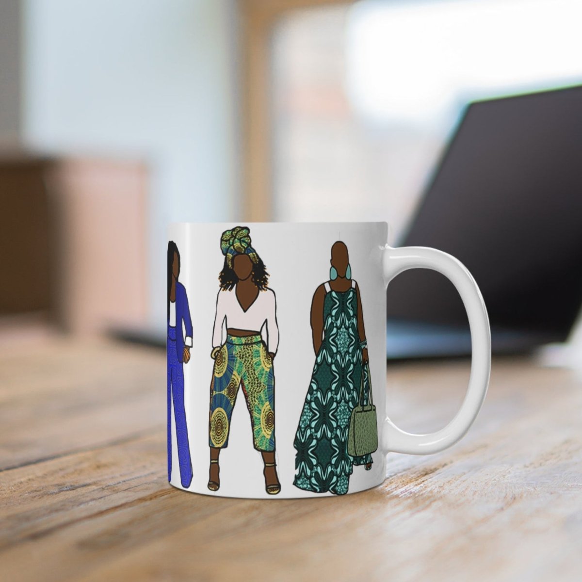 Afrocentric Fashion Mug - Afrocentric Art by The Trini Gee
