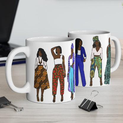 Afrocentric Fashion Mug - Afrocentric Art by The Trini Gee