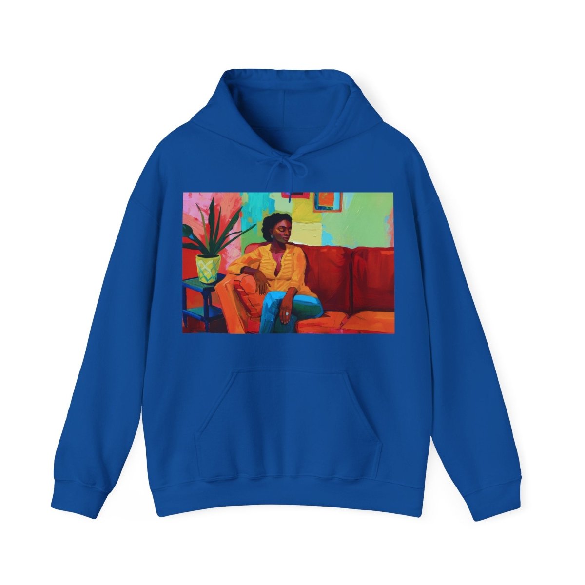 Afrocentric Lounge Art Hoodie - Afrocentric Art by The Trini Gee