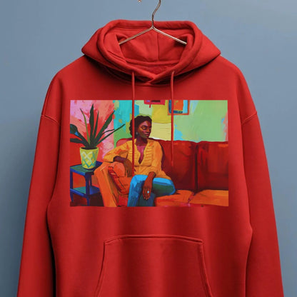 Afrocentric Lounge Art Hoodie - Afrocentric Art by The Trini Gee