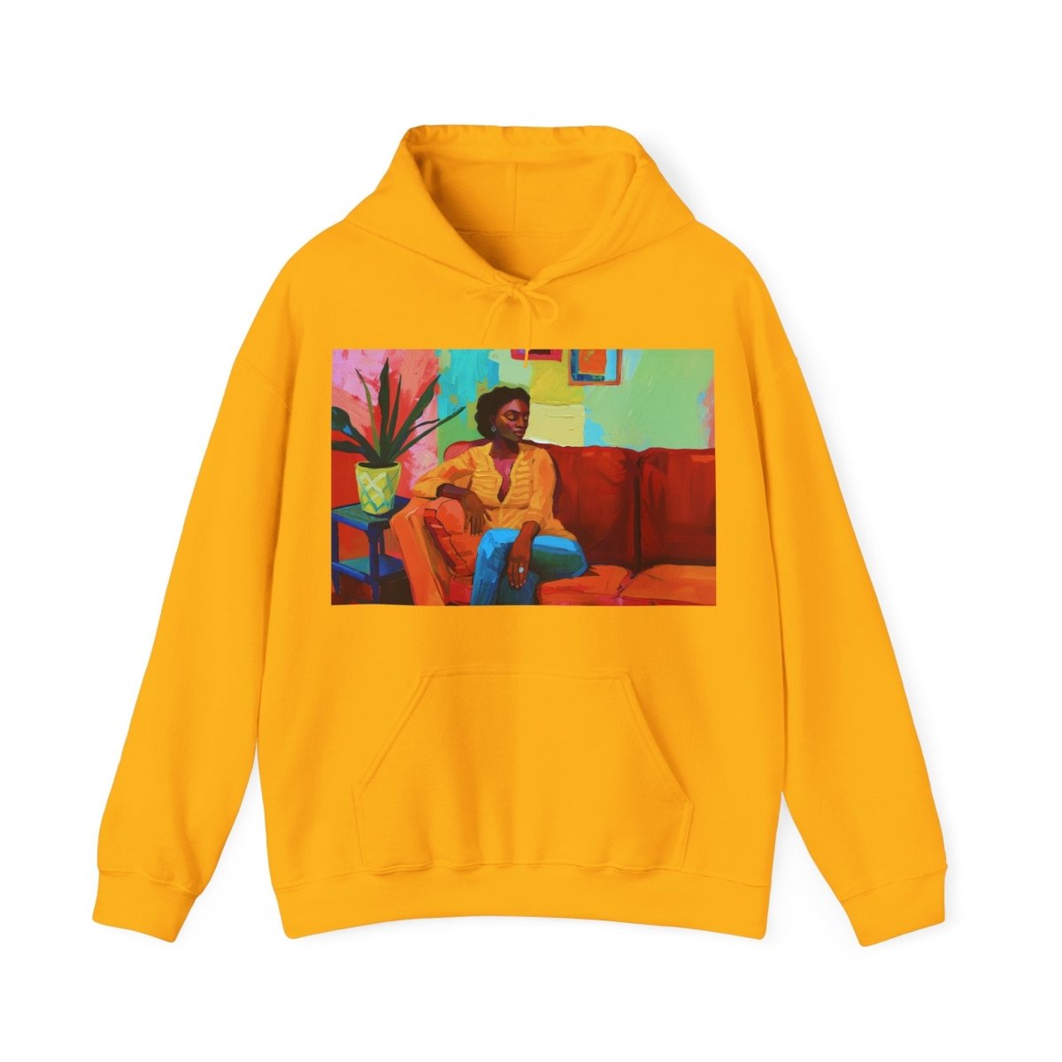 Afrocentric Lounge Art Hoodie - Afrocentric Art by The Trini Gee