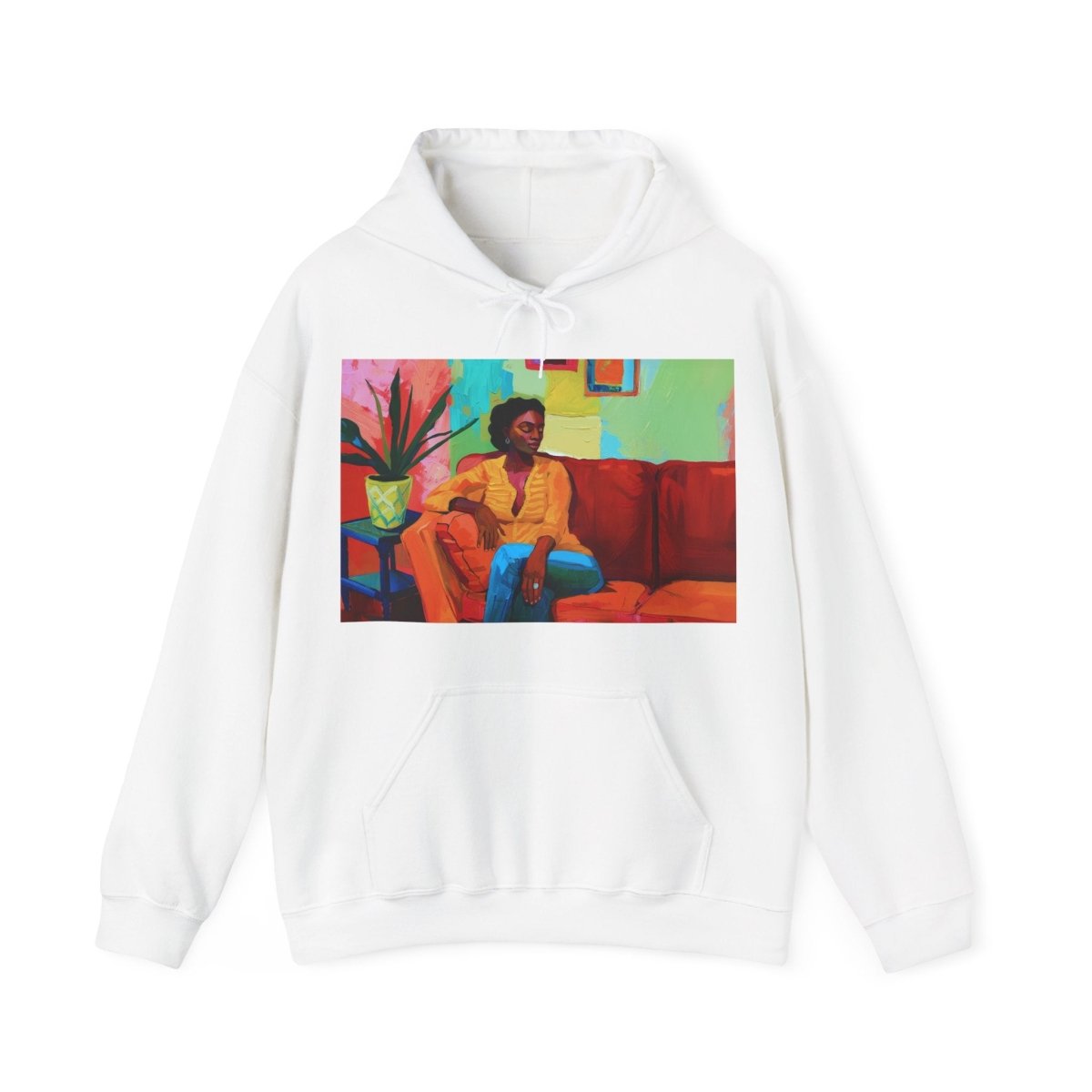Afrocentric Lounge Art Hoodie - Afrocentric Art by The Trini Gee