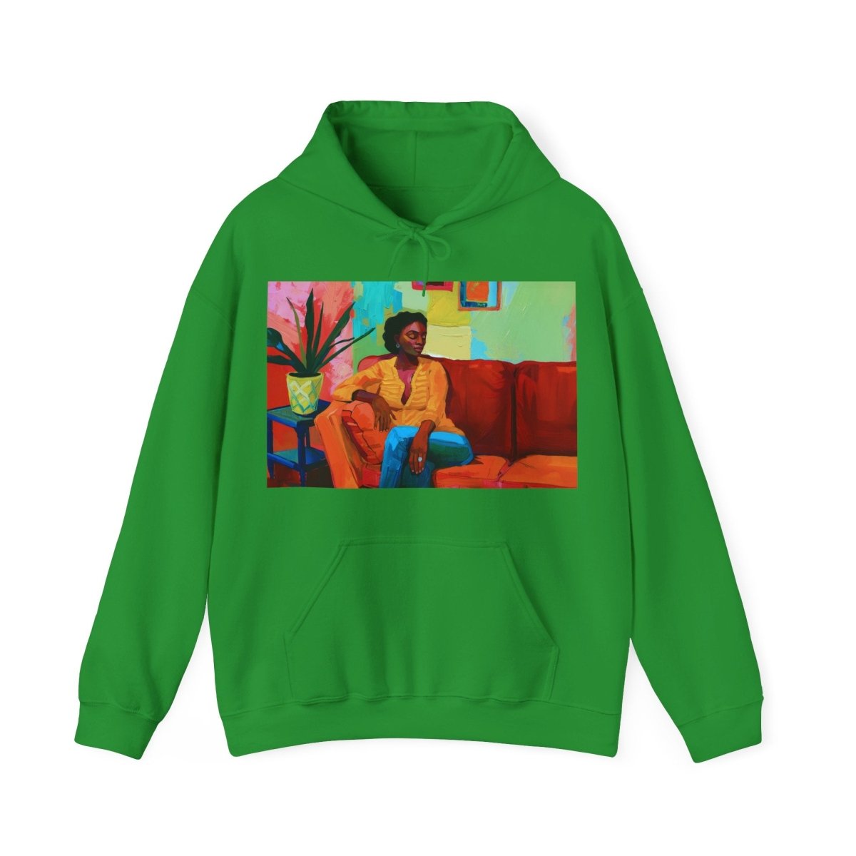 Afrocentric Lounge Art Hoodie - Afrocentric Art by The Trini Gee