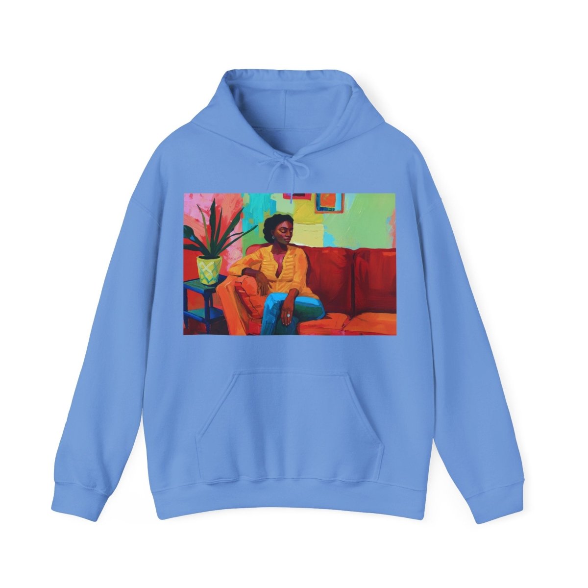 Afrocentric Lounge Art Hoodie - Afrocentric Art by The Trini Gee