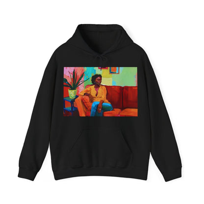 Afrocentric Lounge Art Hoodie - Afrocentric Art by The Trini Gee