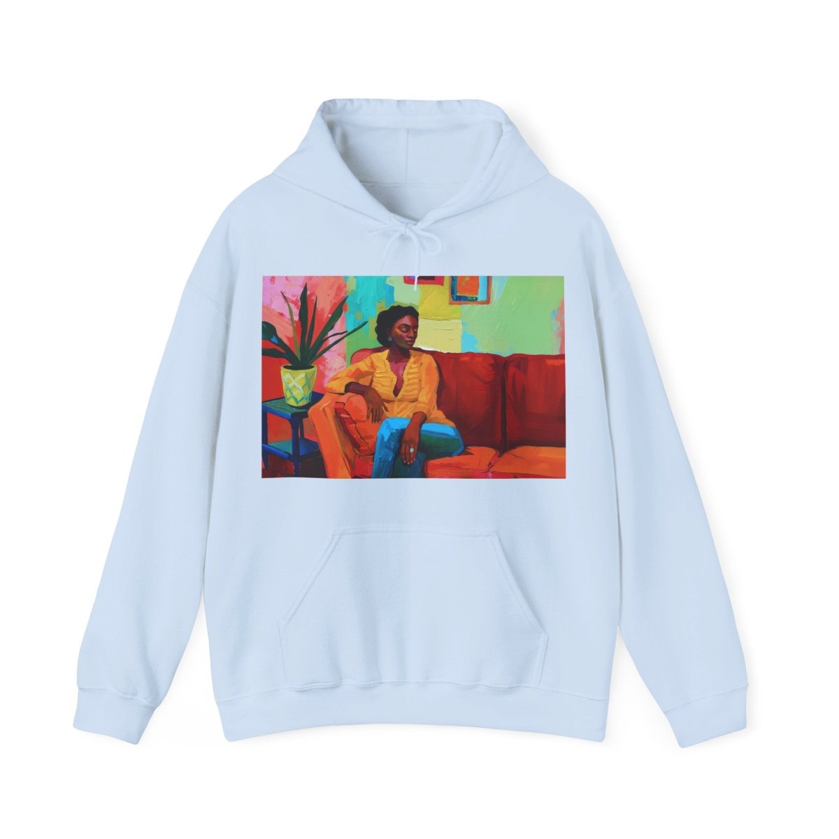 Afrocentric Lounge Art Hoodie - Afrocentric Art by The Trini Gee